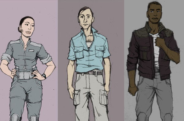 Preliminary character sketches